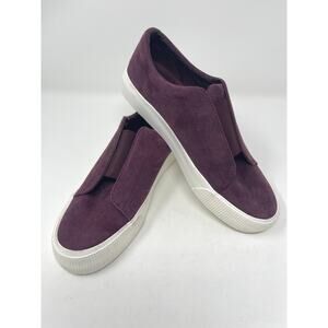 Lauren Active by Ralph Lauren Women Wine Isla Suede Slip-On Sneaker Size 9 NWOB